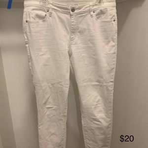 Loft white jeans